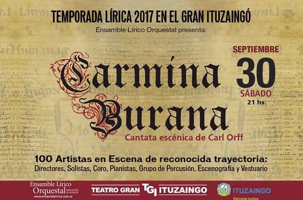 Carmina Burana en Ituzaingó
